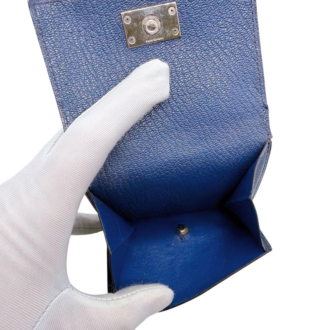 エルメス ヴォーエプソン フラップ ベアン レクトベルソ 三つ折り財布 お買い得