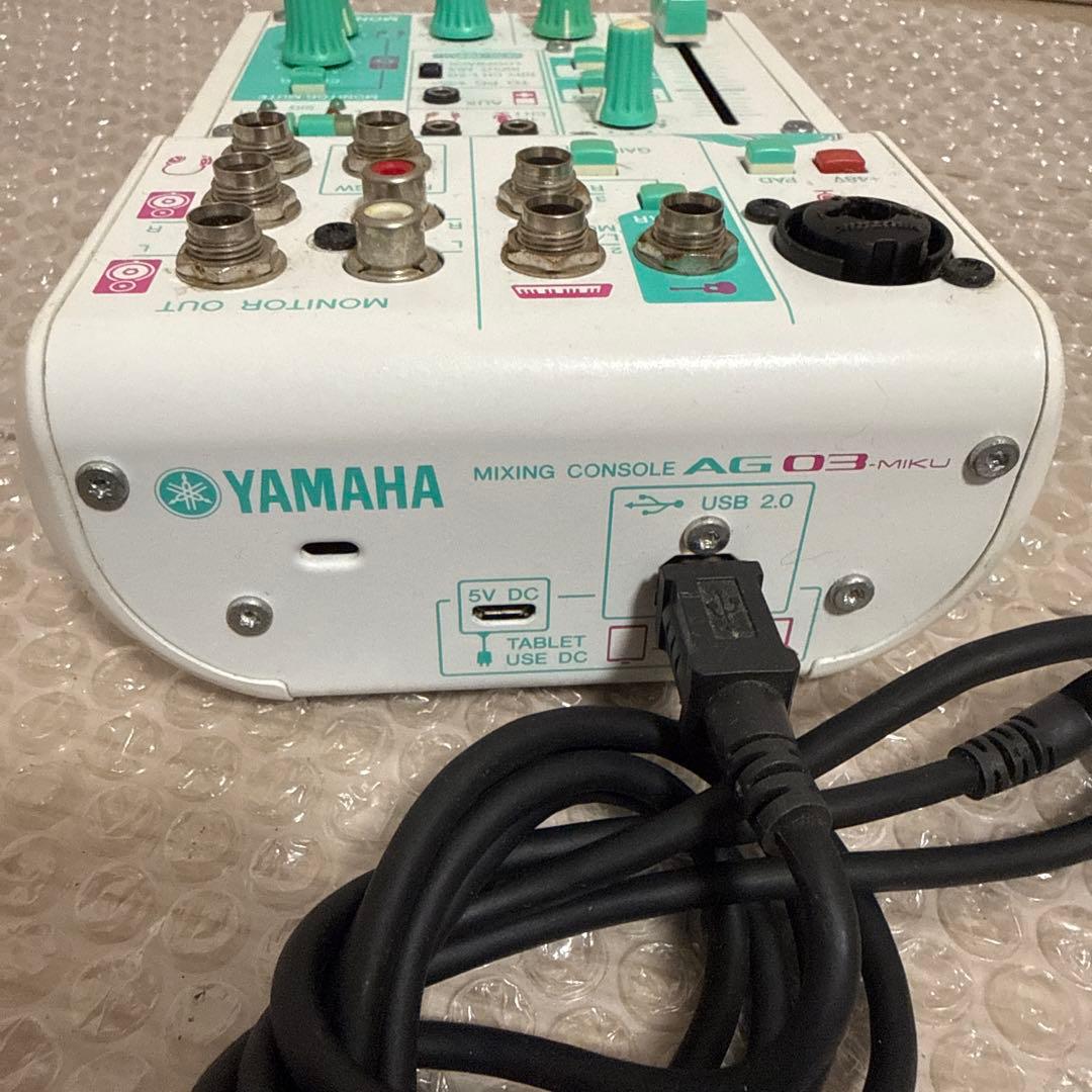【通電のみ確認】音響ミキサー　YAMAHA AG03-MIKU