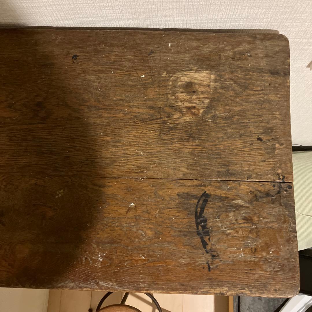 年明けセール！木製机デスク　アンティーク　ヴィンテージ　昭和レトロ