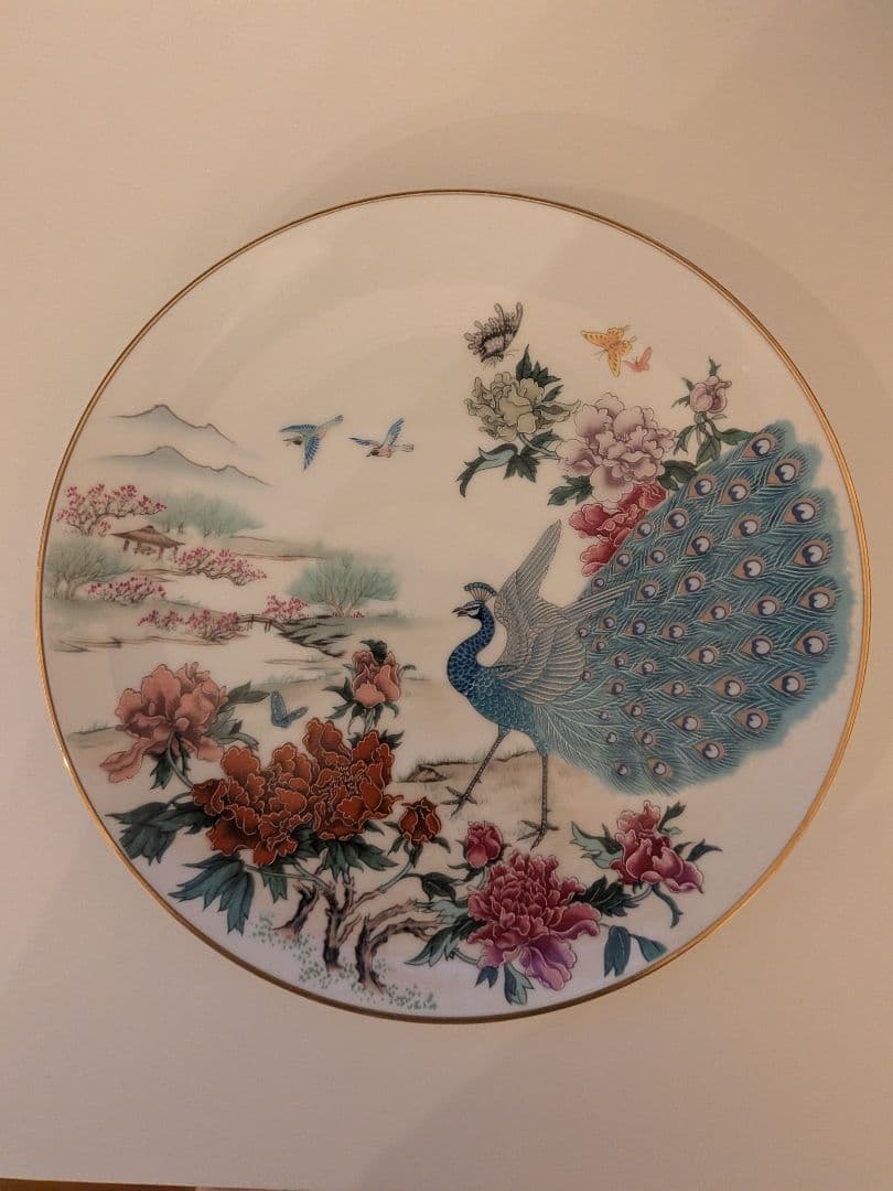 フランクリンポーセリン 花鳥節氣圖 限定プレート 1981年製 ヴィンテージ5枚