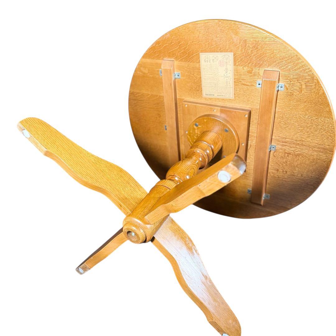 かえるHR766 柏木工　ラウンドテーブル　丸テーブル　ダイニングテーブル