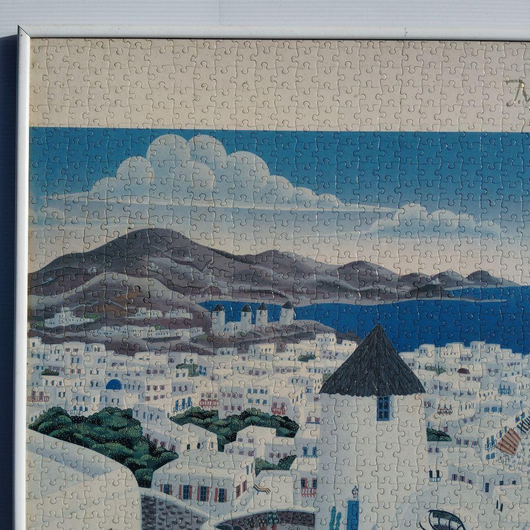 ビンテージ　トーマスマックナイト　ジグソーパズル　ミコノスハーバー 完成品