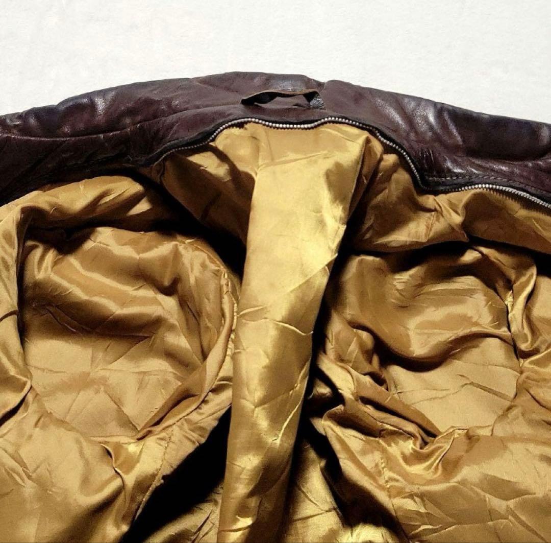 Schott（ショット）ライダースジャケット レザー ボアライナー ブラウン