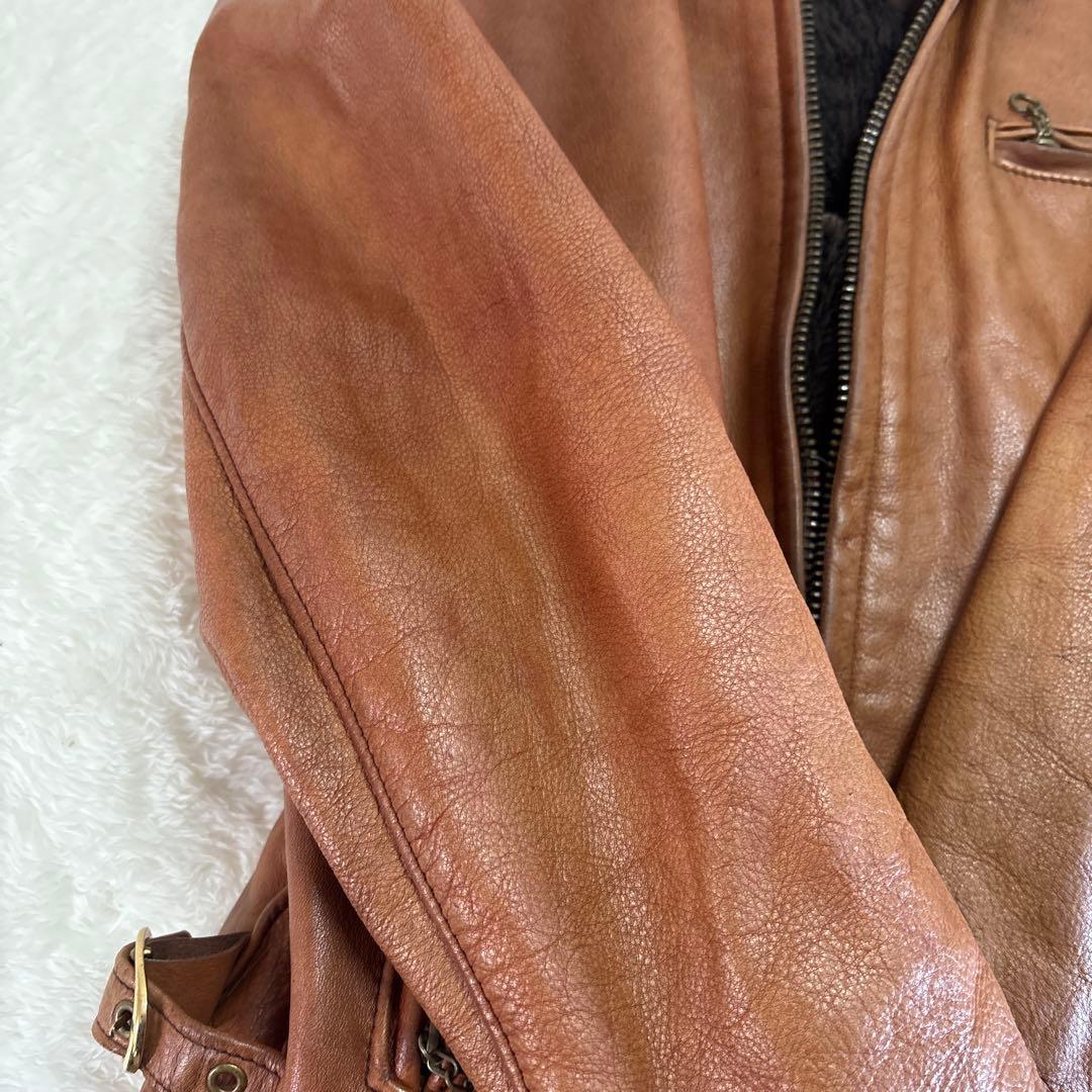 【米国製】Schott レザー ライダースジャケット 40ライナー付 本革