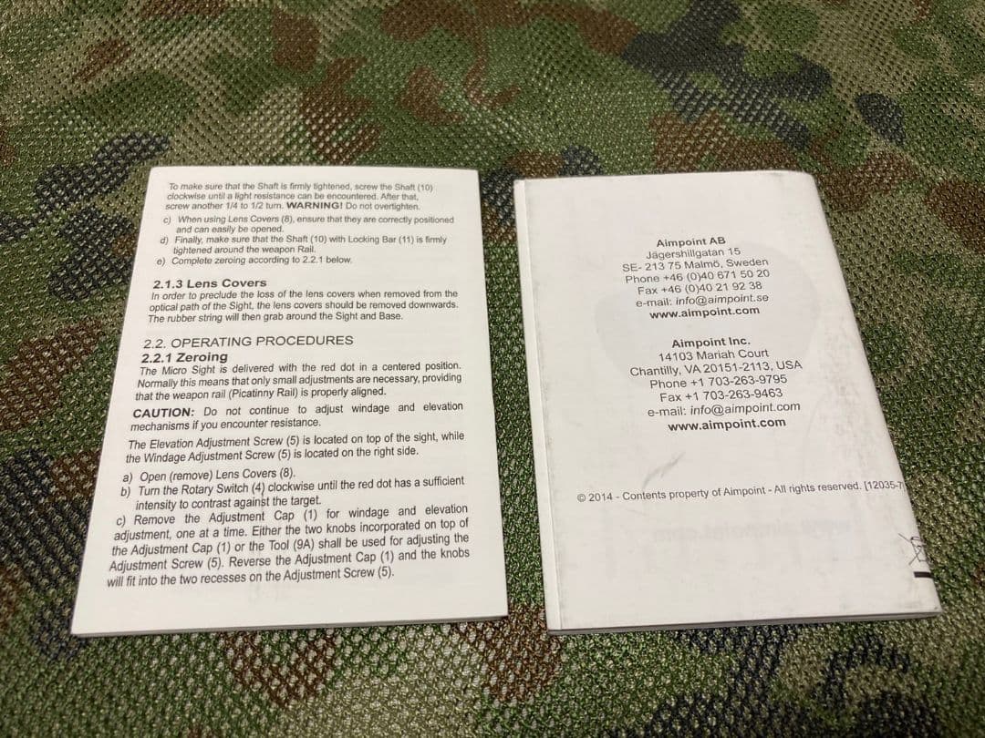 実物 エイムポイント T-1 T1 ドットサイト ダットサイト 純正スペーサー付