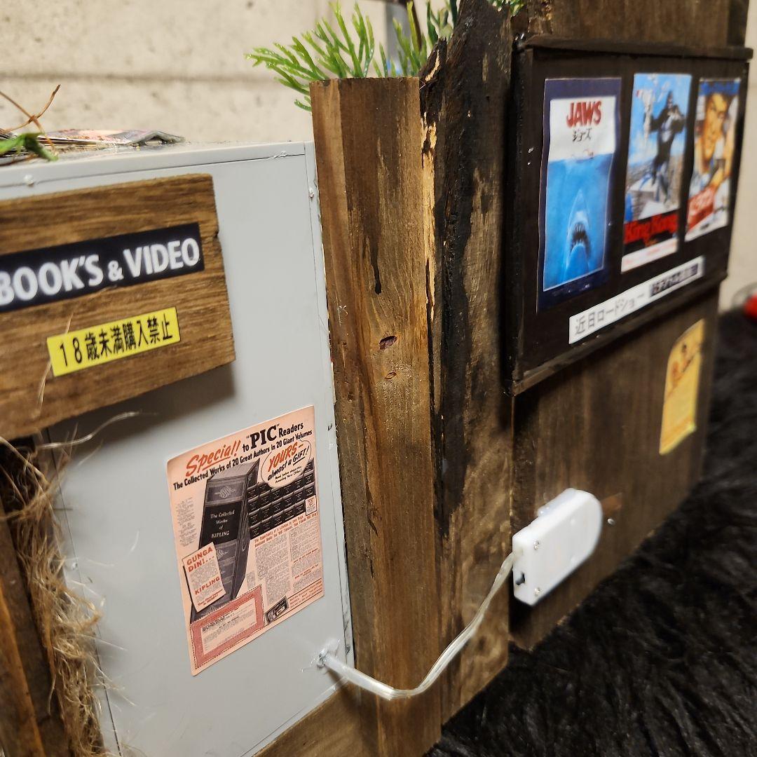 昭和　レトロ自販機　ジオラマ　ホーロー看板　FX400