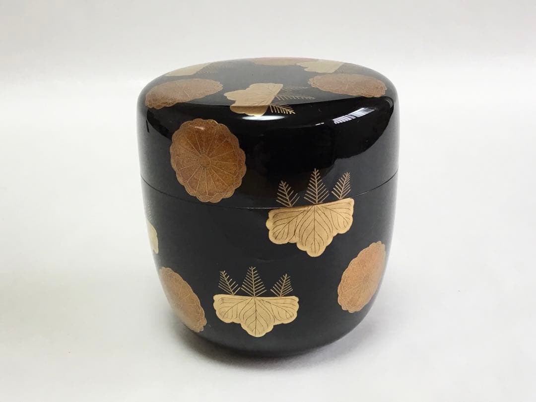 茶道具 古物品 大棗 高台寺蒔絵 内銀 司光