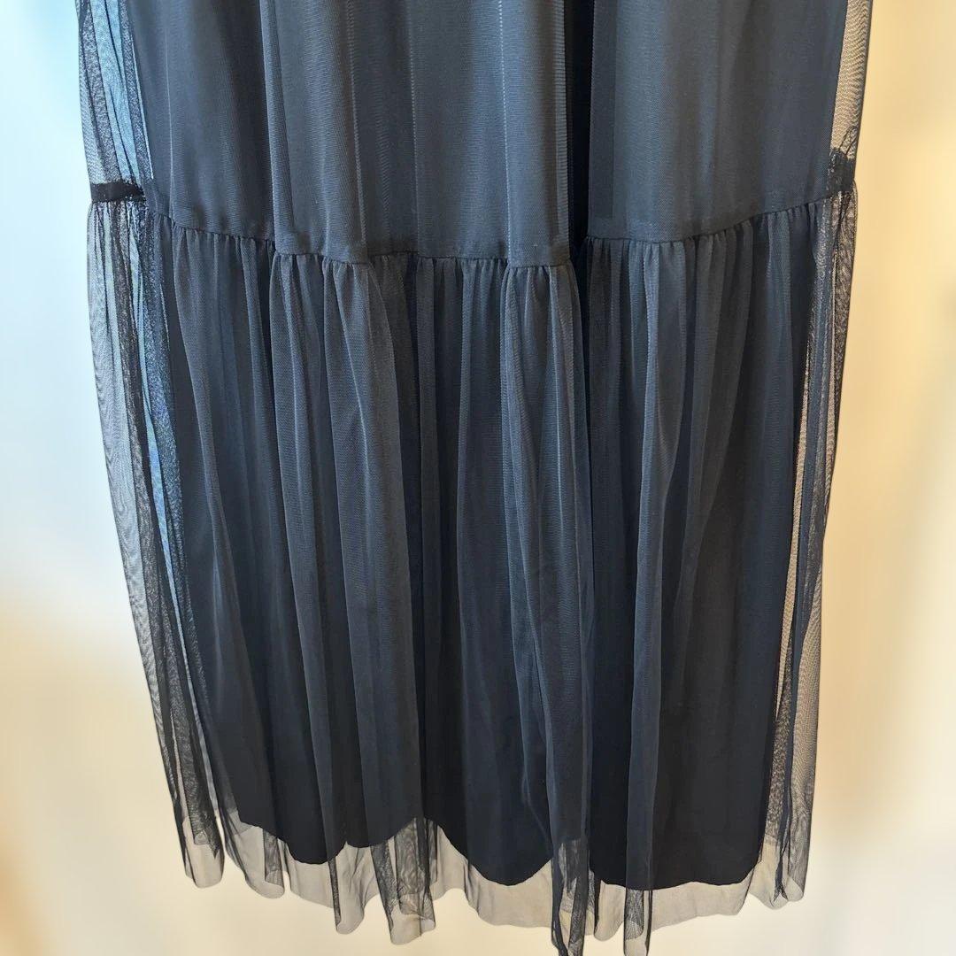 【オケージョン】CAPRICIEUX LE'MAGEチュールハイネックワンピース