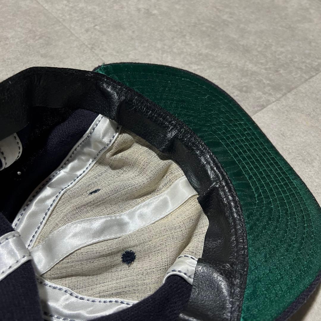 廃盤品エベッツフィールド×ネクサス7キャップ帽子レザーベルトN7ロゴネイビー今野