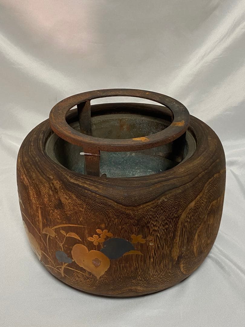 2651❣️ 蒔絵火鉢　鉄瓶　セット