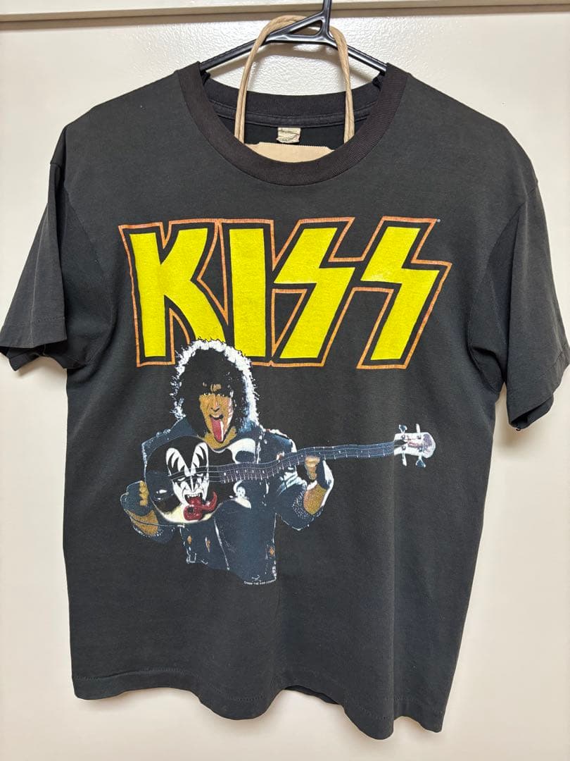 80s ヴィンテージ KISS バンドTシャツ 当時物 オリジナルフェードUSA
