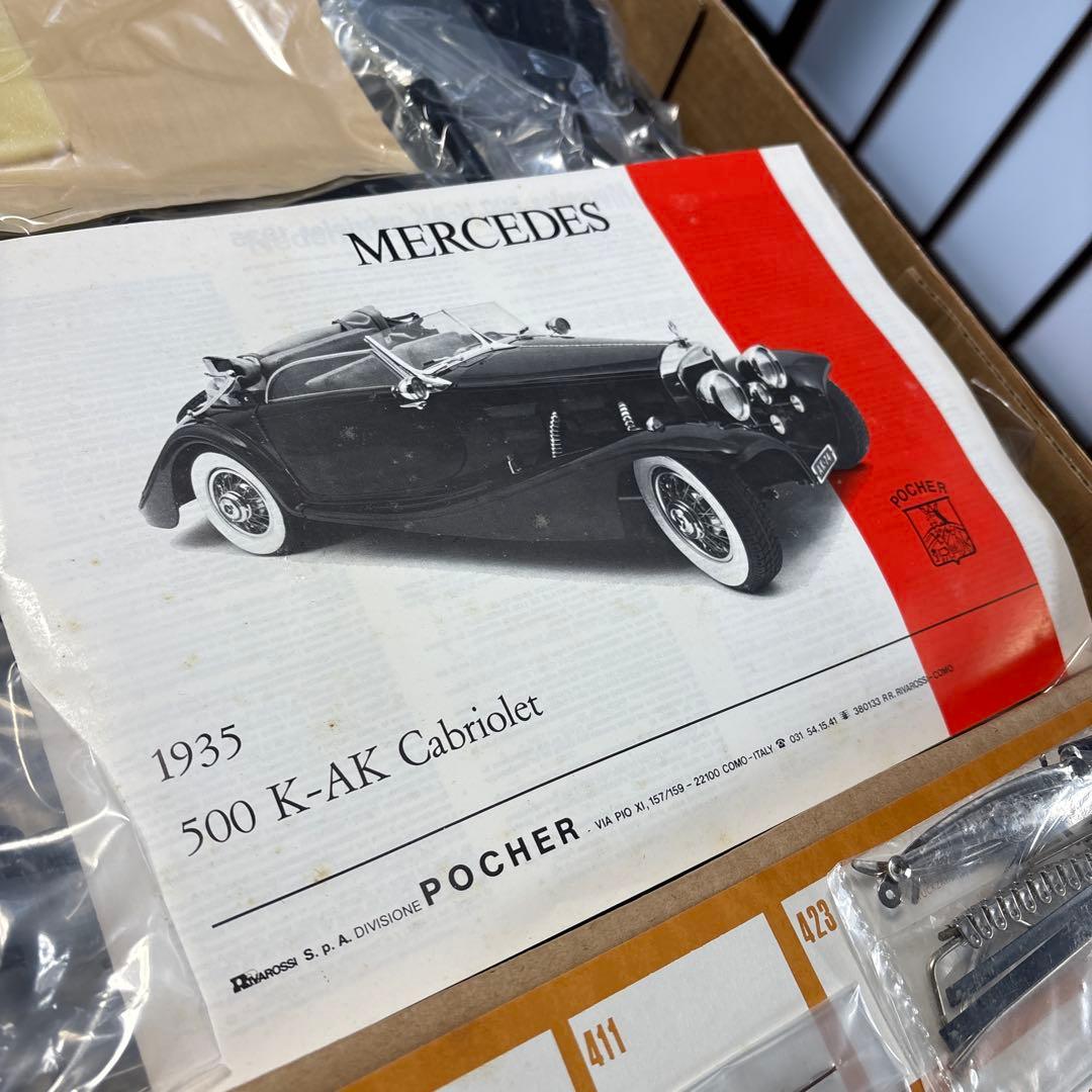 ポケール　1/8スケール　メルセデスベンツ　500K カブリオレ 1935