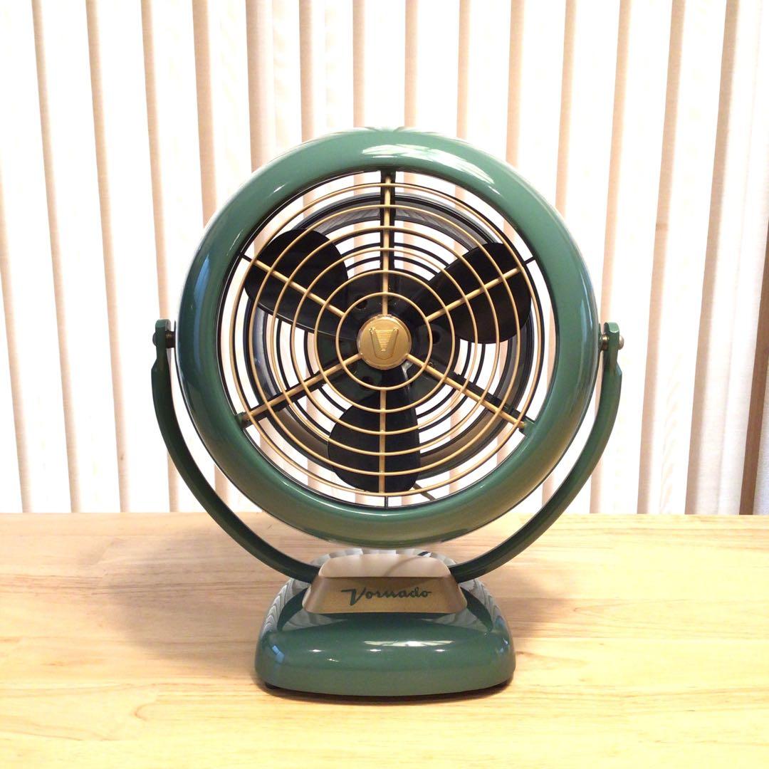 美品　ボルネード　VF20　サーキュレーター　復刻デザイン　アンティークグリーン