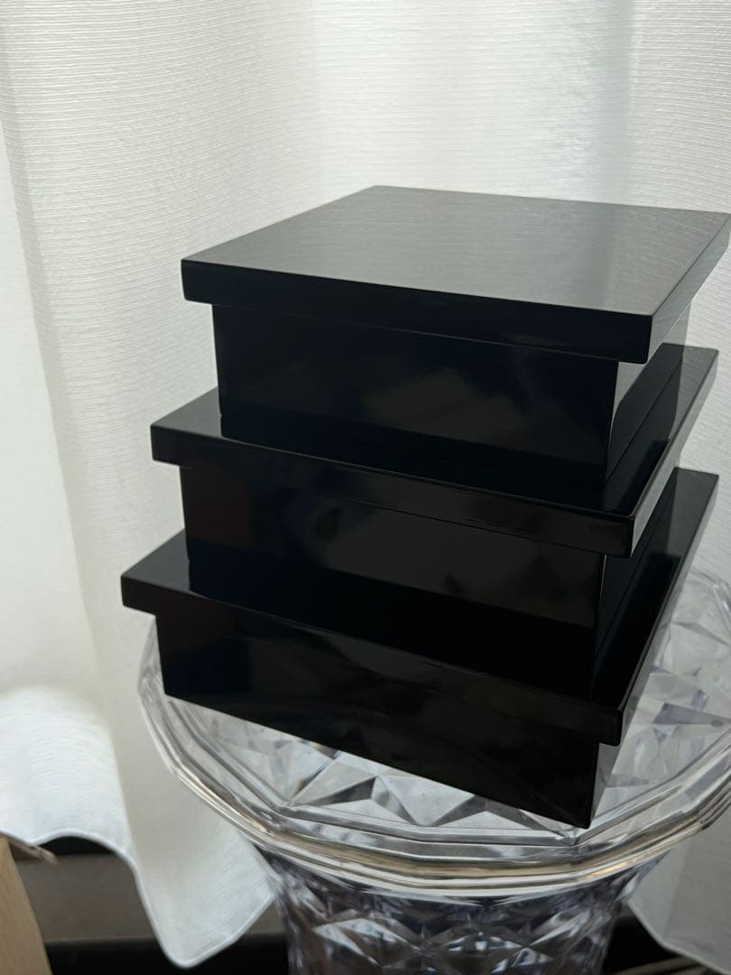 【希少】【新品】入子　三段重　重箱　紀州塗り