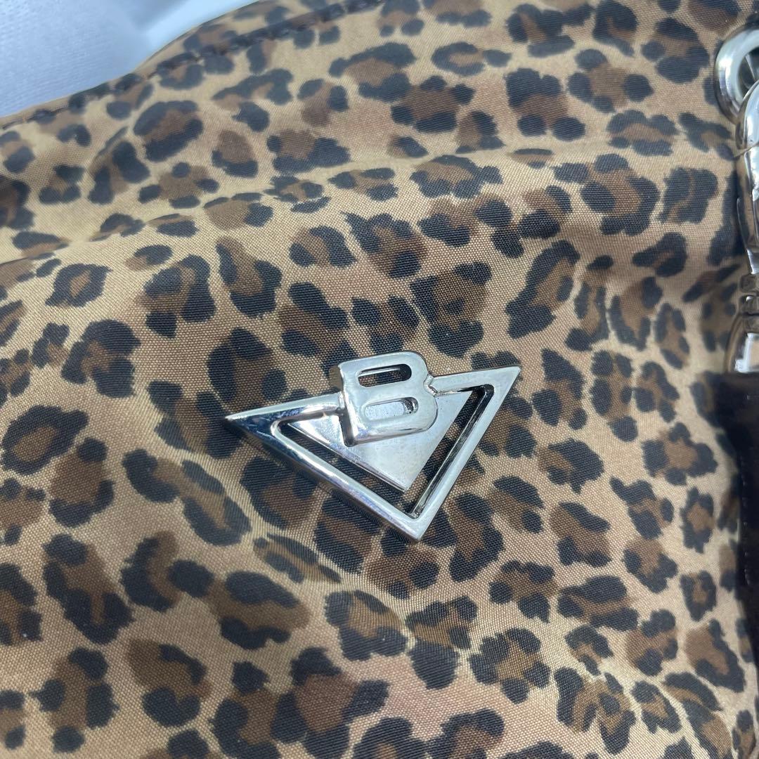 【ヴィンテージ】ボッテガヴェネタ 2WAY メタルハンドル レオパード柄
