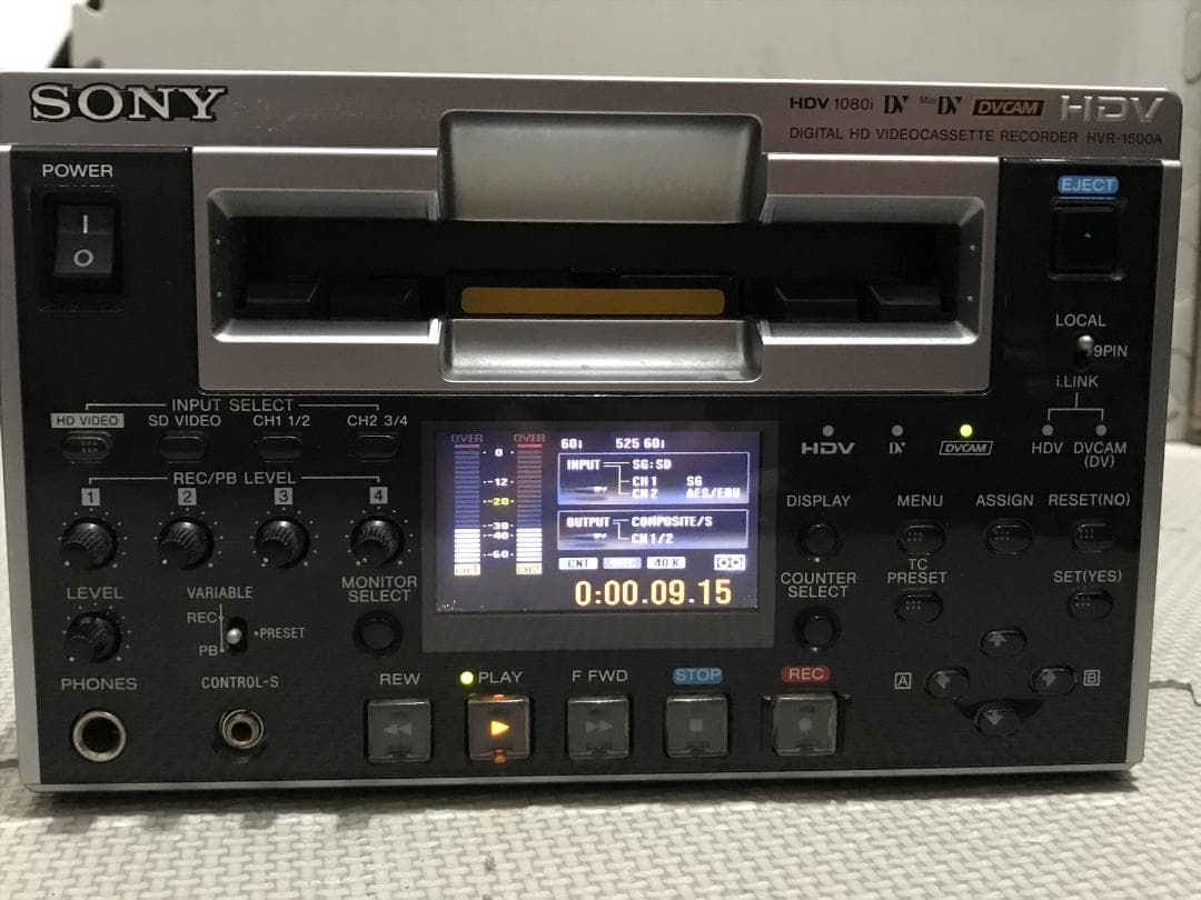 SONY HVR-1500A　再生自体はOK　ジャンク