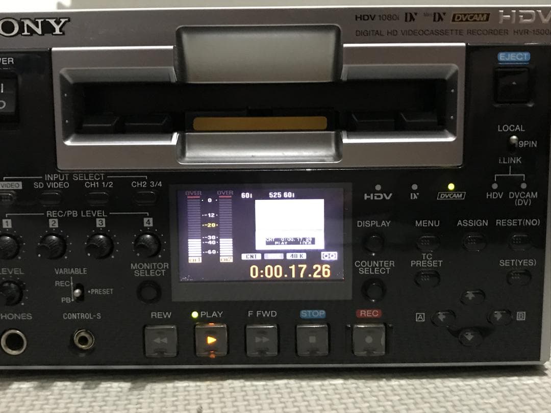 SONY HVR-1500A　再生自体はOK　ジャンク