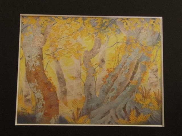 高見澤柳佳、【萬黄の譜】、希少な額装用画集より、新品額装付、状態良好