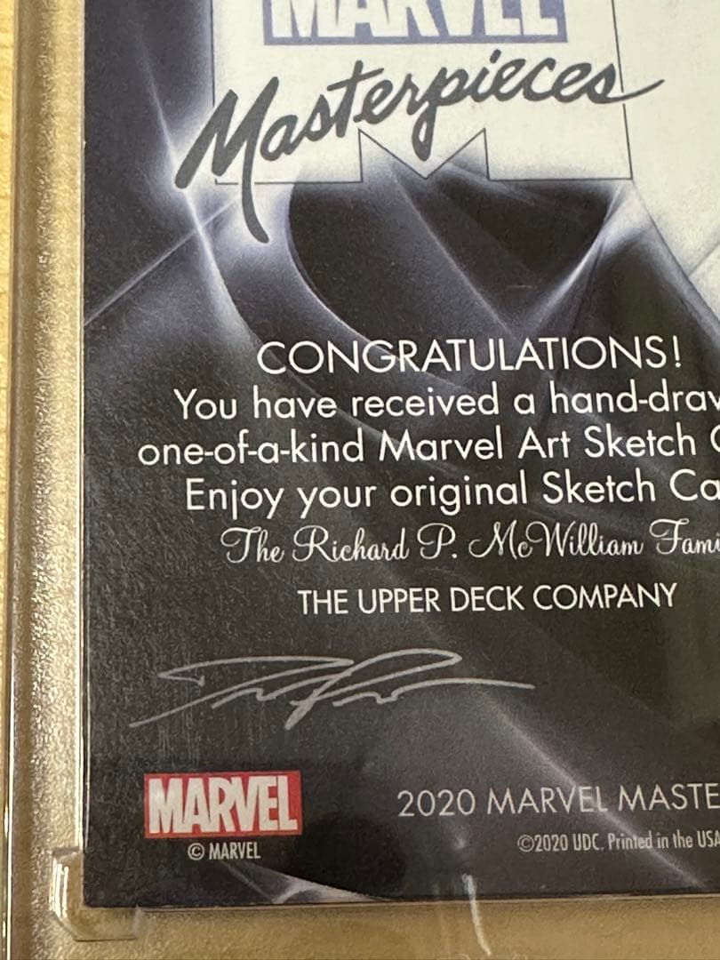 世界1枚だけ！1of1 手書き　マーベル　ソー