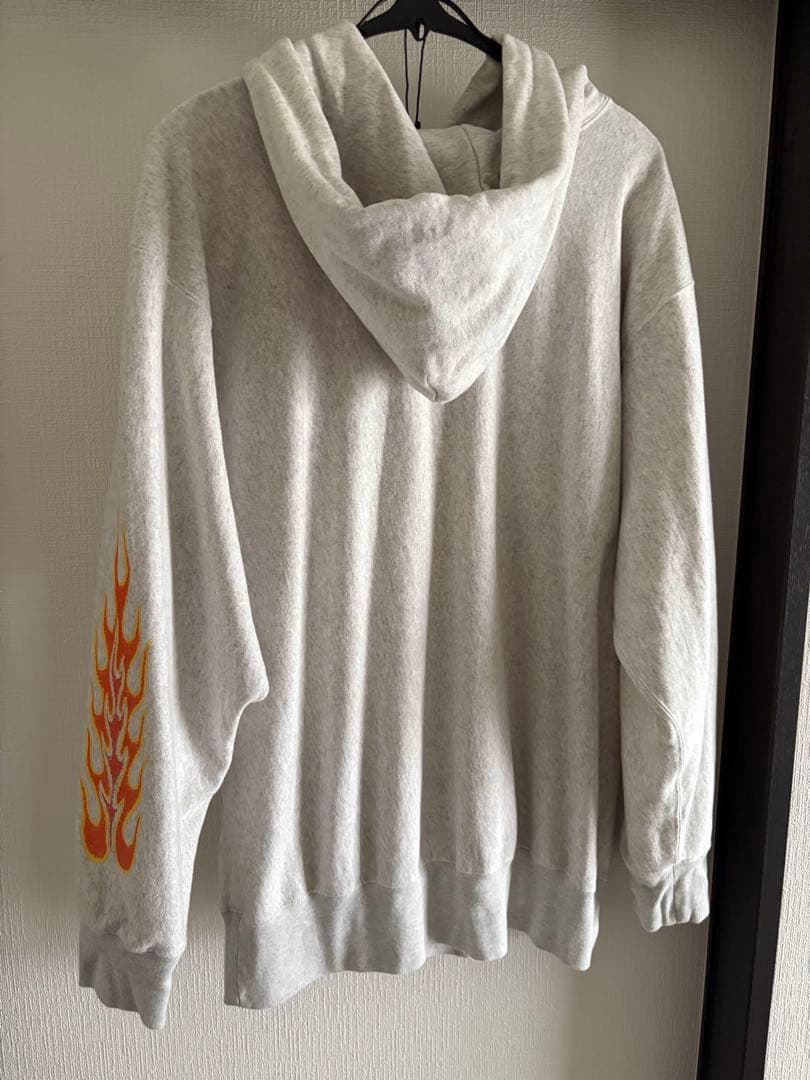 トップス CHALLENGER FLAMES HOODIE (HEATHER GRAY)