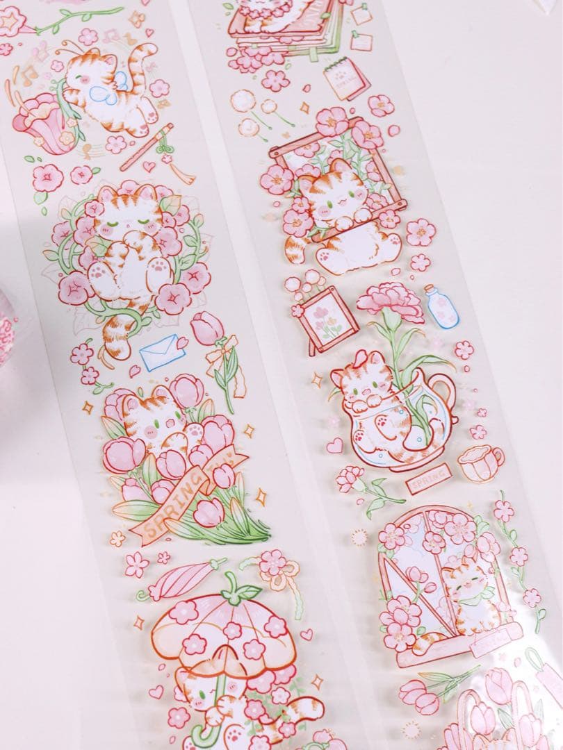 海外マスキングテープ巻売りまとめ売り ねこちゃんセット アニマル