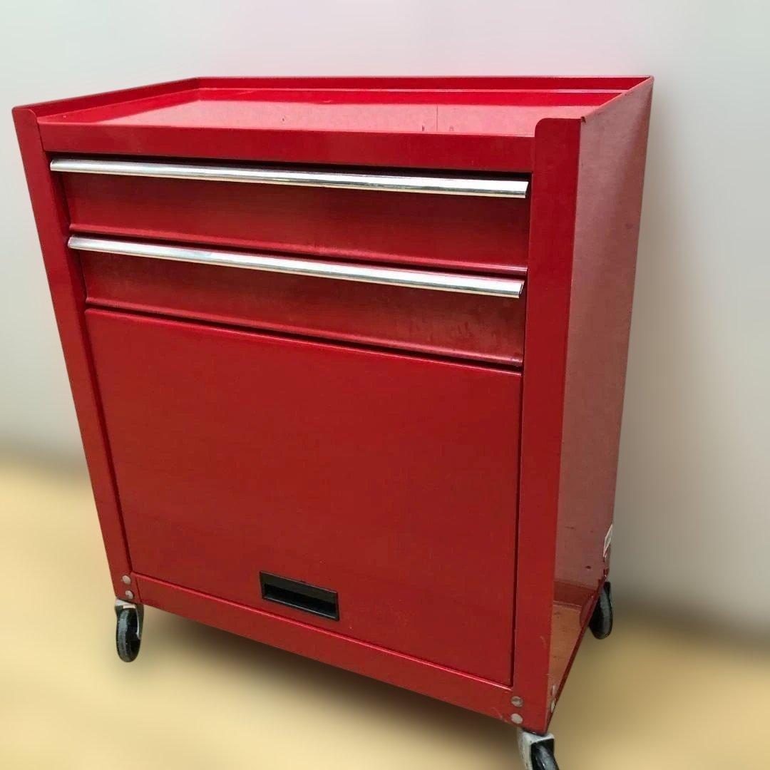 下　②　ツールボックス 2点セット 工具箱 鍵付き キャスター付き　250604