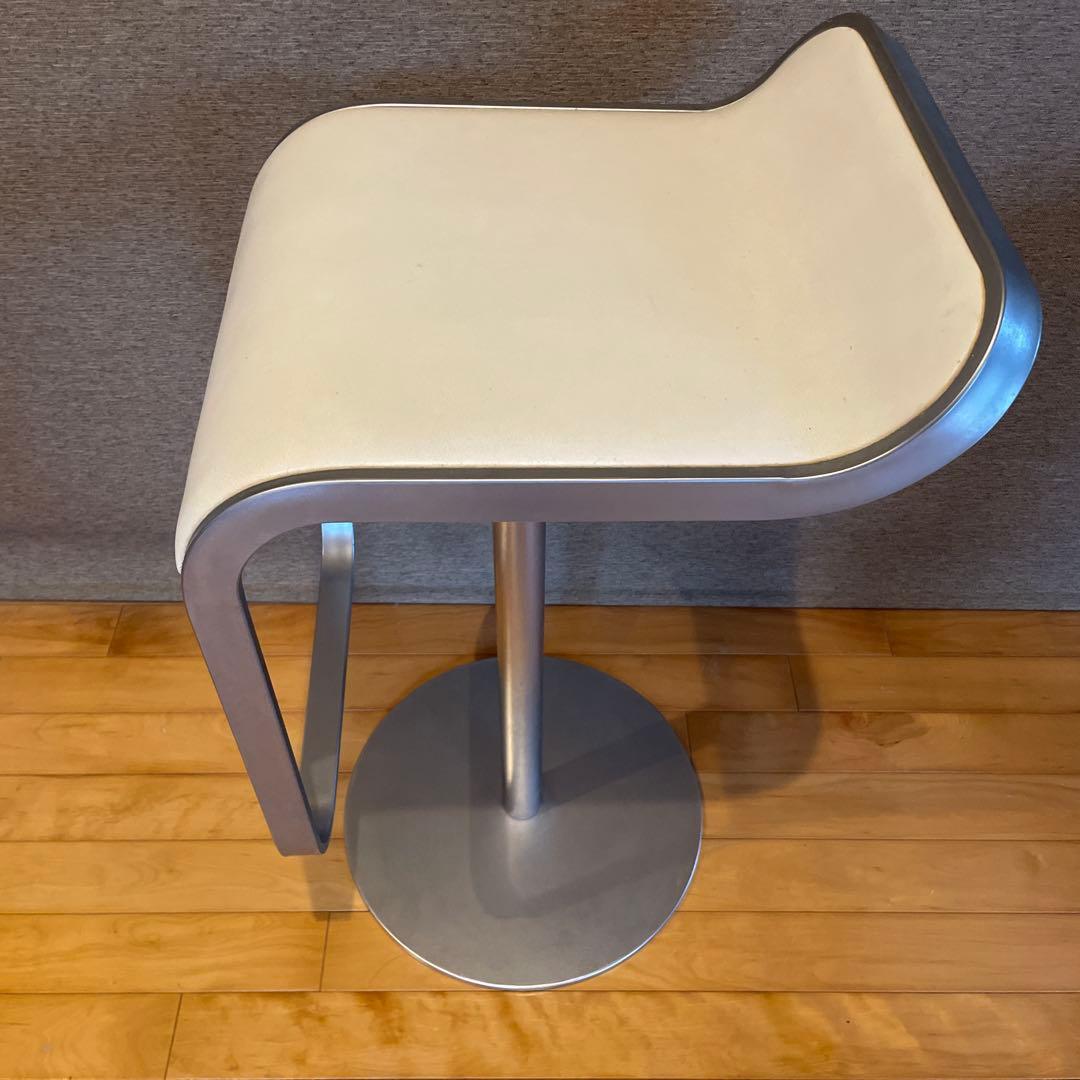 LEM ADAL ラパルマ　スツール　ハイタイプ　本革　ホワイト　①