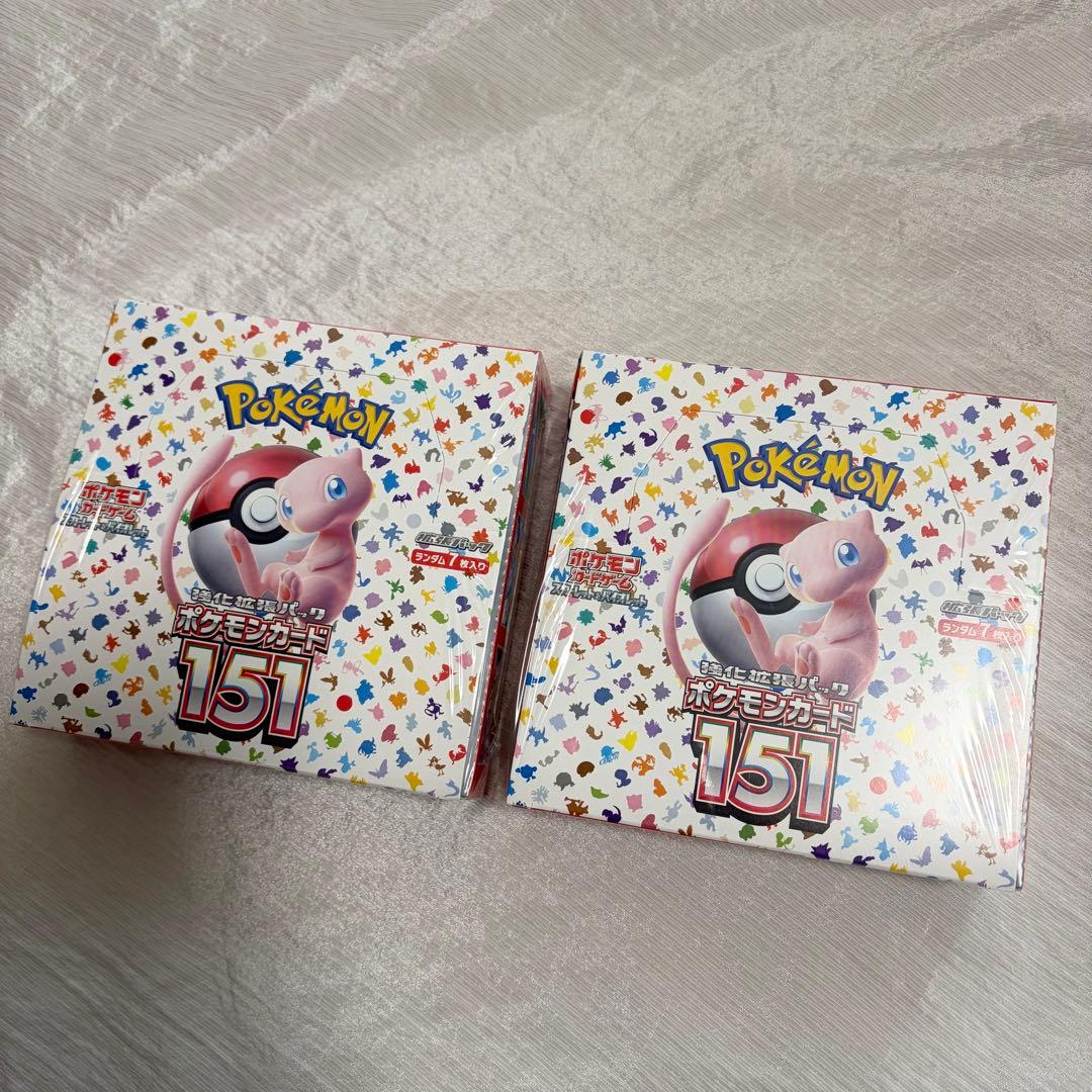 【 2box 】ポケモンカード151 BOX シュリンク切り込みあり