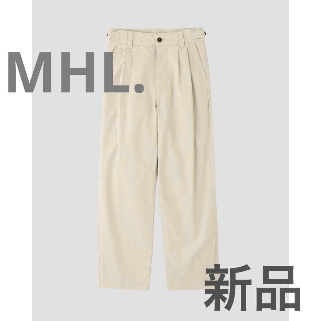 【MHL./新品】BRUSHED CHINO COTTON (S-Mサイズ相当)