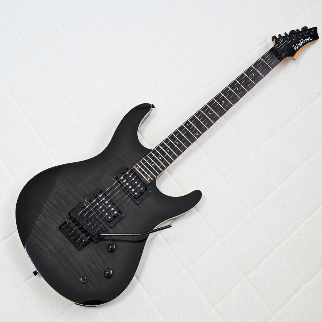 Washburn レア 虎目 エレキギター ブラック 動作確認OK G023