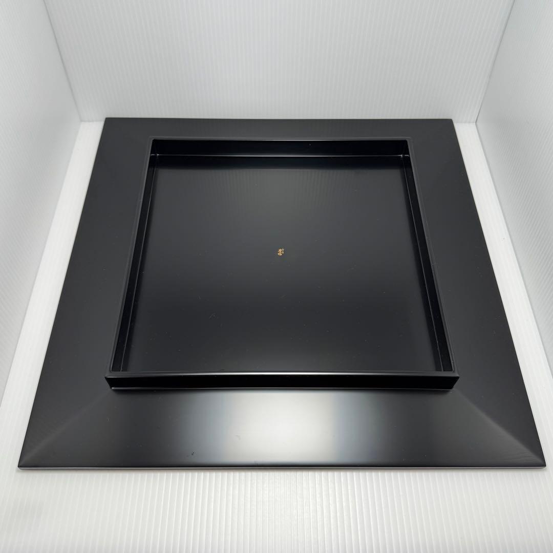 新品 輪島塗 慶塚 慶塚漆器 盛器 菓子器 漆器 漆 器 四角型 赤茶 箱