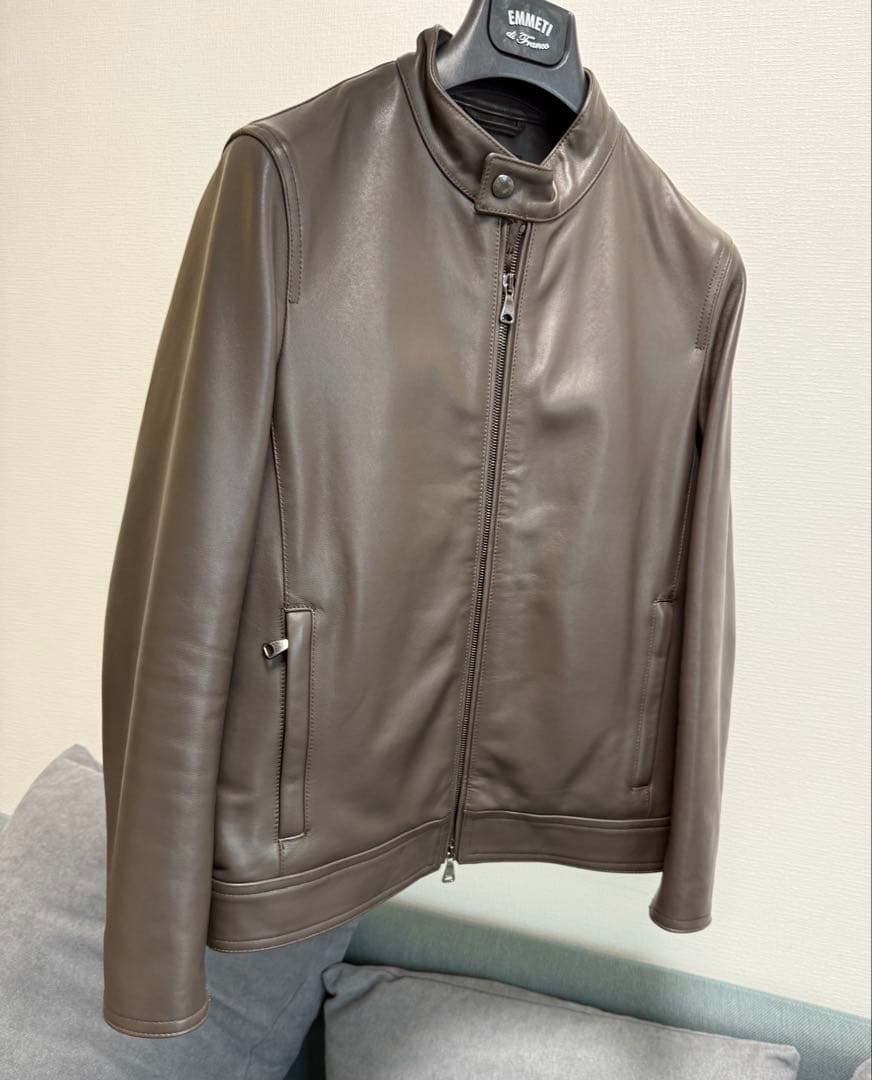 【未使用品】EMMETI エンメティーJURIユリ　シングルライダースジャケット