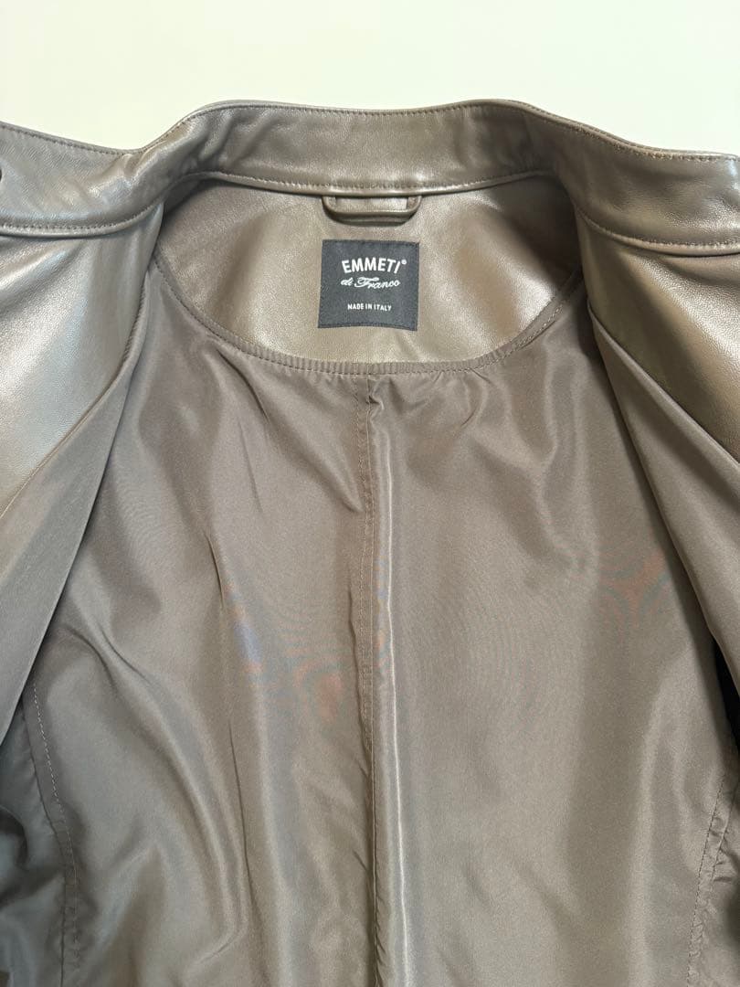 【未使用品】EMMETI エンメティーJURIユリ　シングルライダースジャケット