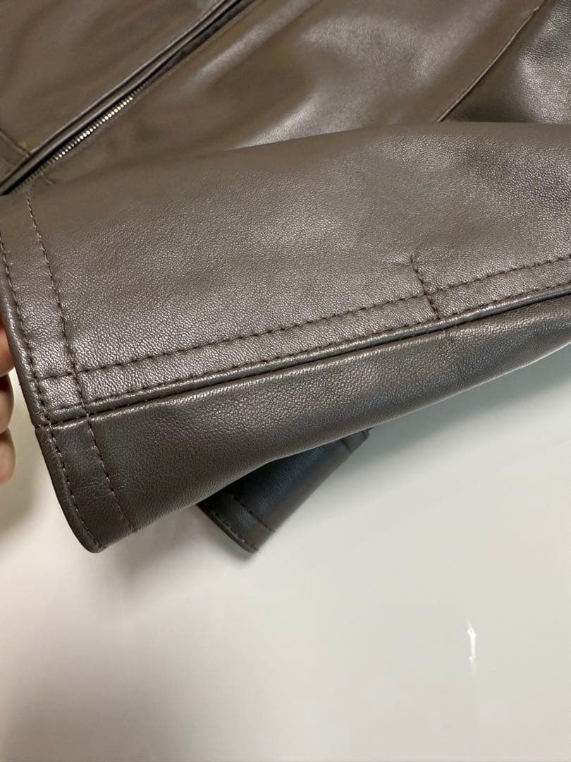 【未使用品】EMMETI エンメティーJURIユリ　シングルライダースジャケット