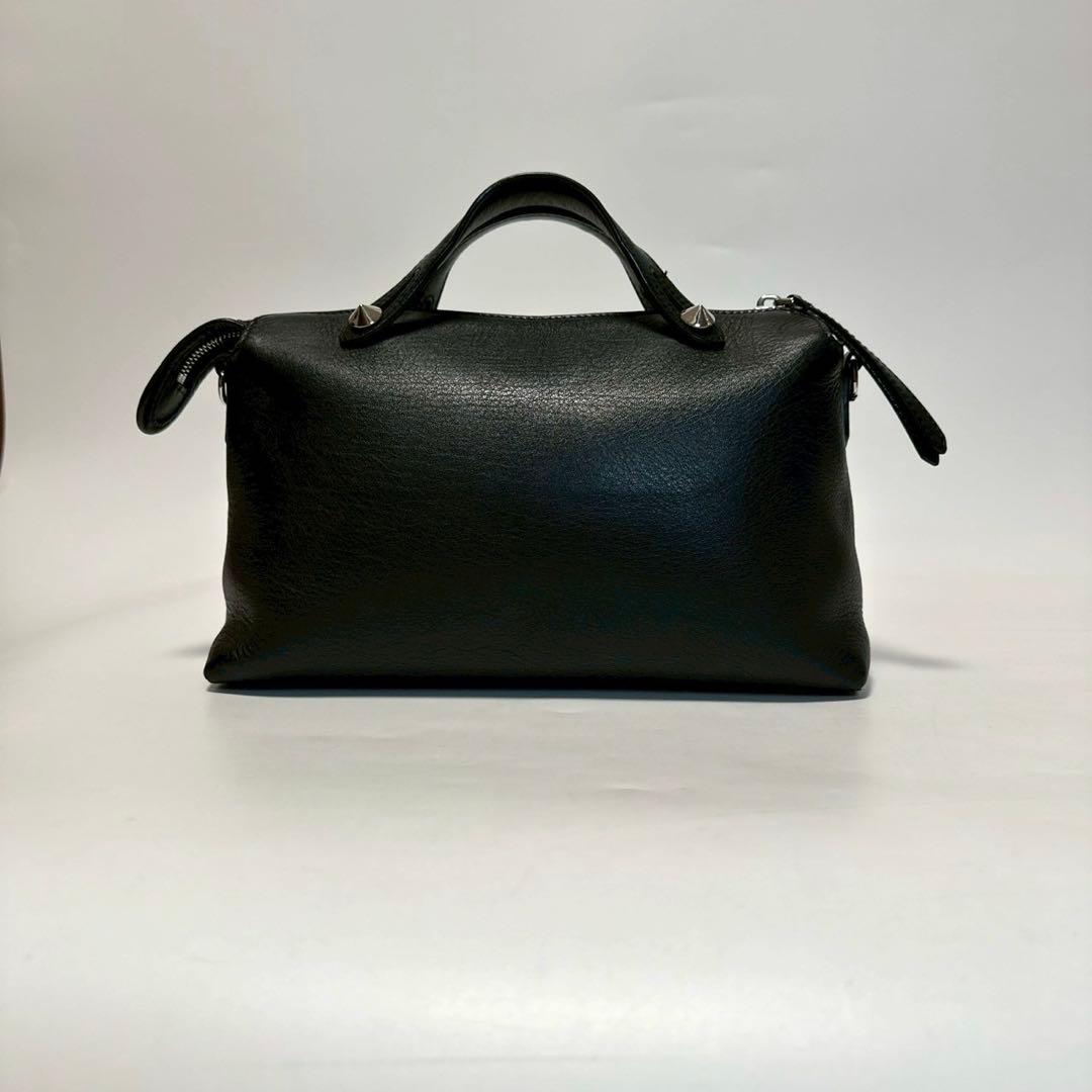 u25【極美品】保存袋付フェンディバイザウェイ　ミディアム黒2wayショルダー.