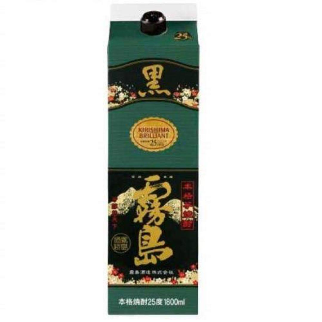 黒霧島パック　25度　1800m 2ケース(12本)