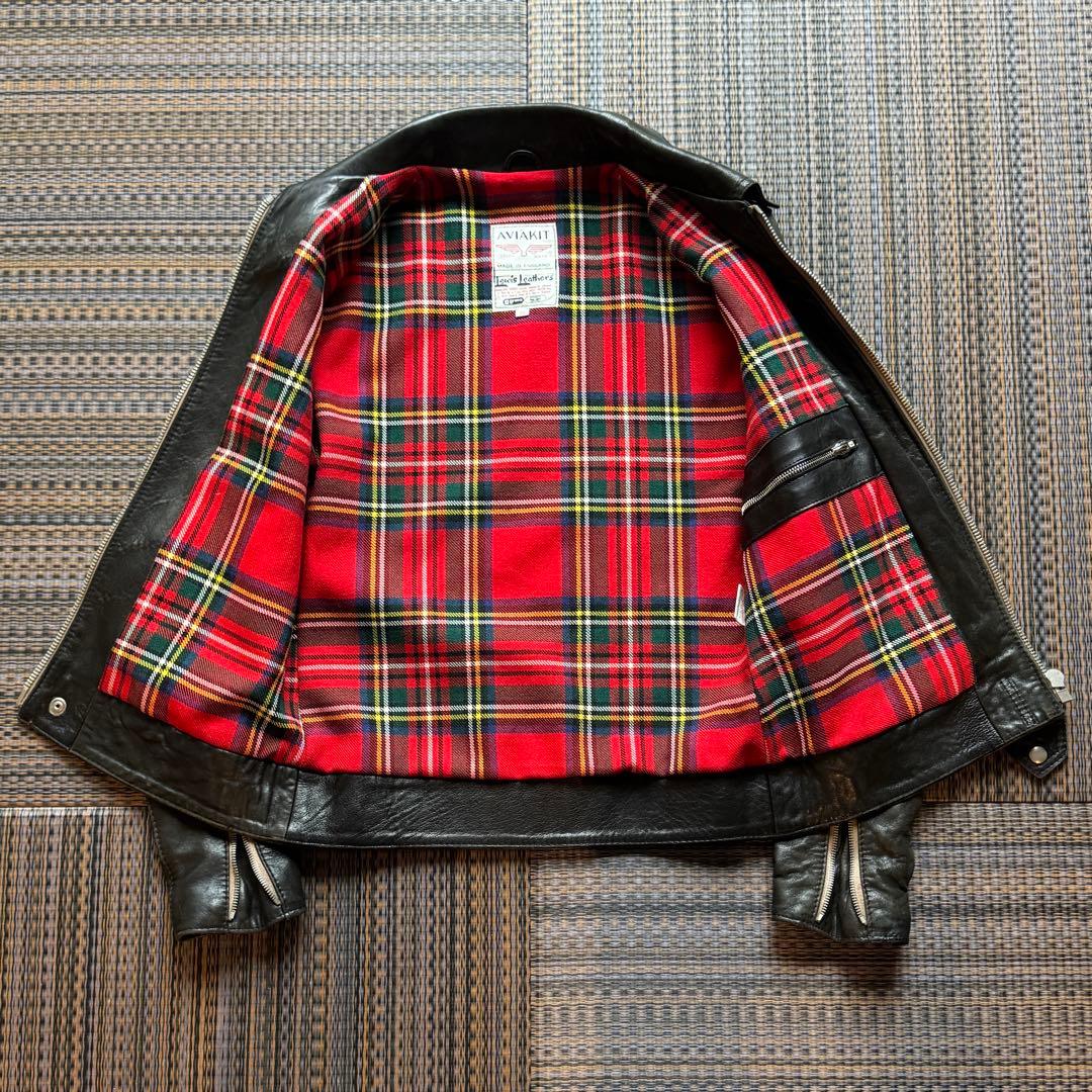 ルイスレザー コルセア タイトフィット シープスキン 36