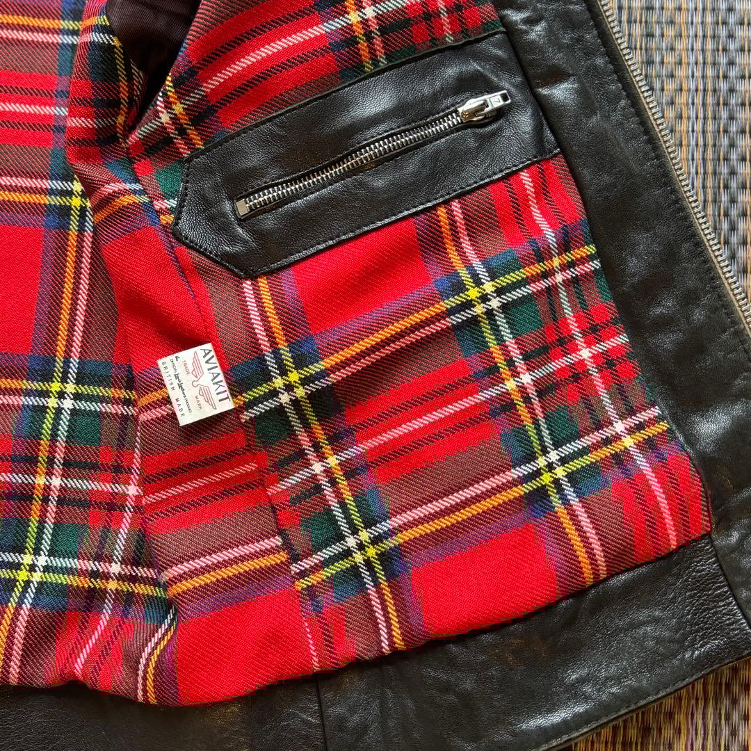 ルイスレザー コルセア タイトフィット シープスキン 36