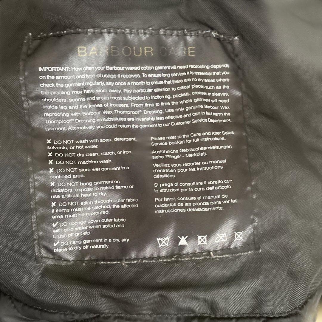 BARBOUR インターナショナル　M レア　ブラック　フード付き　オイルド