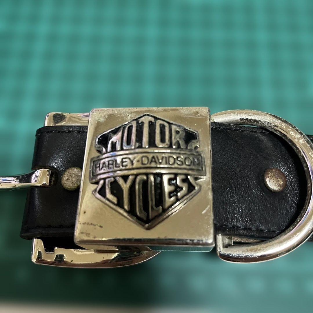 ま*と様 値下げ！ハーレーダビッドソン ブラックレザーベルト