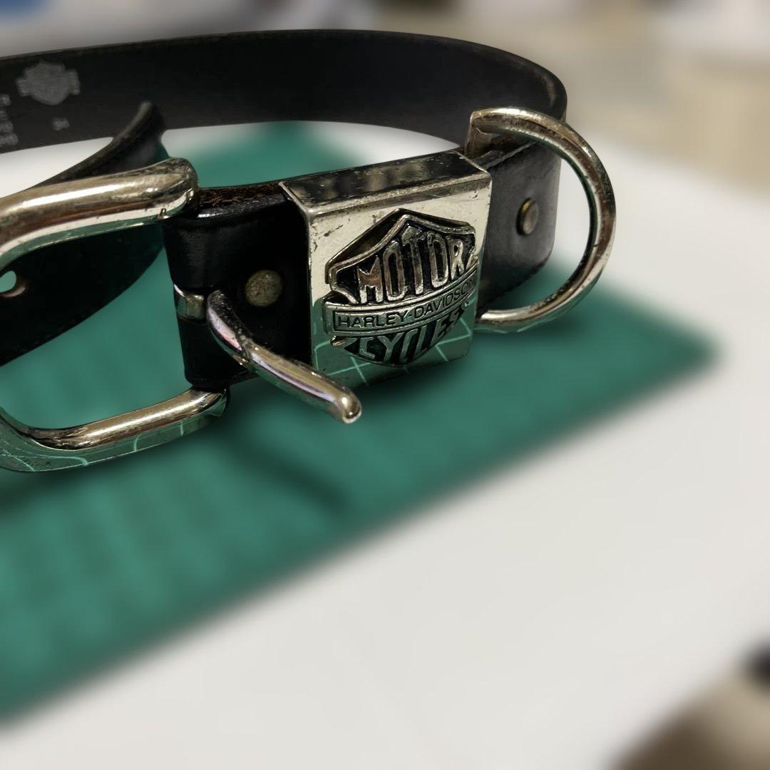 ま*と様 値下げ！ハーレーダビッドソン ブラックレザーベルト