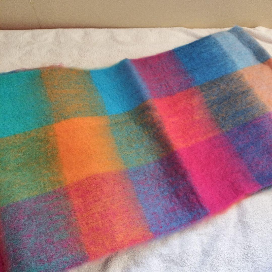 マフラー　Acne Studios モヘアチェックスカーフ