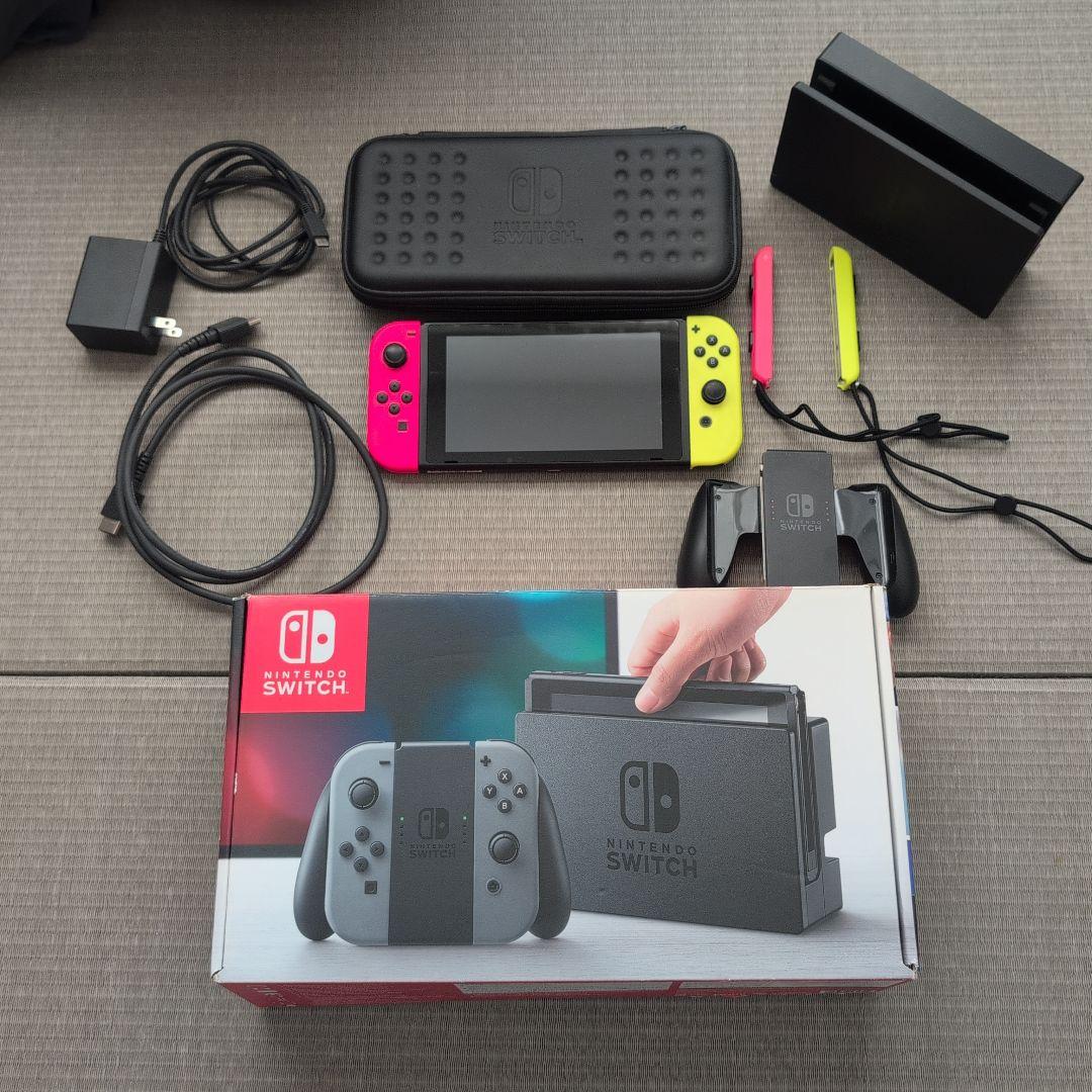 Nintendo Switch 本体 ネオンピンク/ネオンイエロー おまけ付き