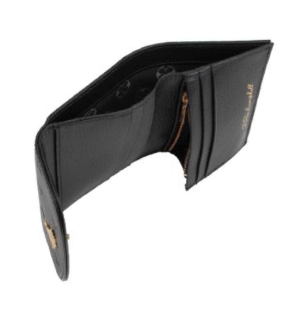 新品未使用品　名探偵コナン　フサエブランド　三つ折り財布　黒