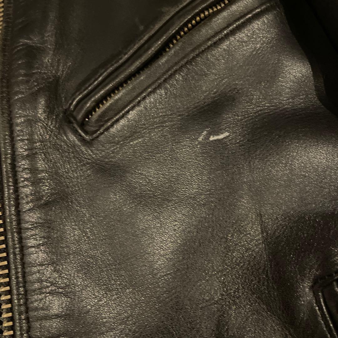 Herley Davidson黒 シングルライダース レザージャケット