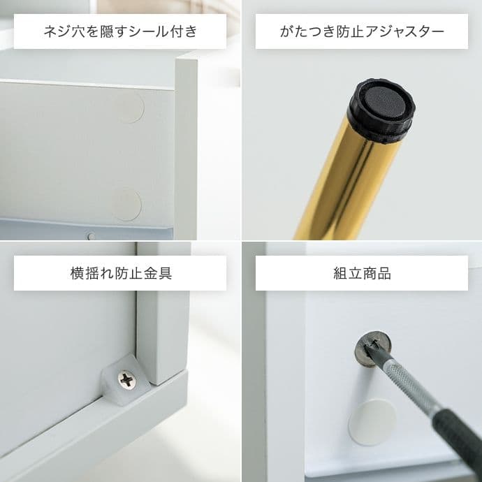 【新品】【幅90cm】Camilla 引き出し付きデスク