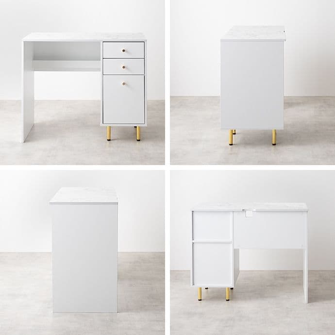 【新品】【幅90cm】Camilla 引き出し付きデスク