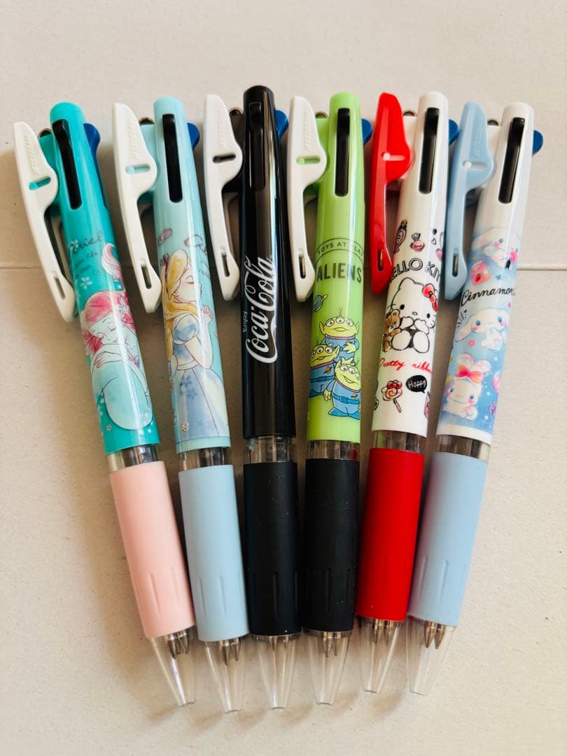 キャラクターデザイン ボールペン6本セット