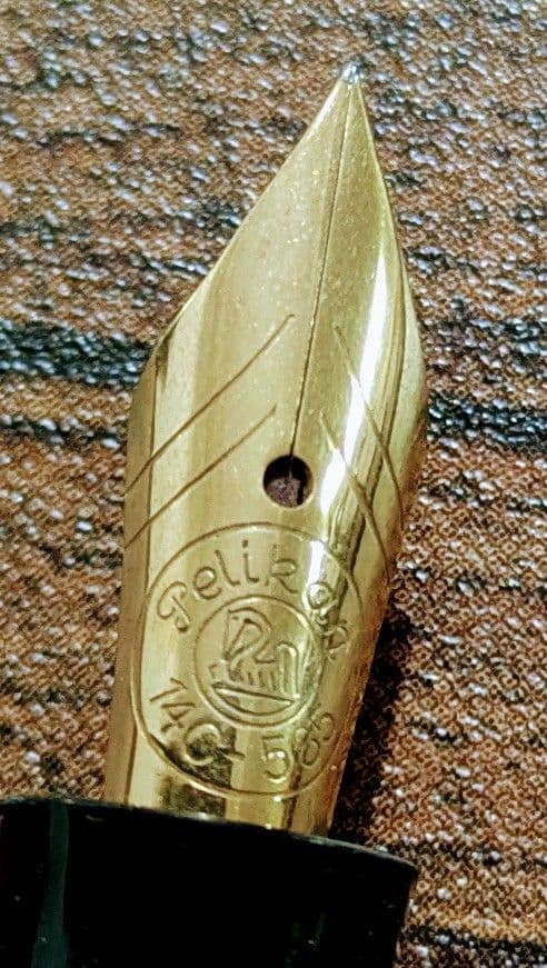 PELIKAN 万年筆 400NN 14金 ヴィンテージ ブラック ゴールド