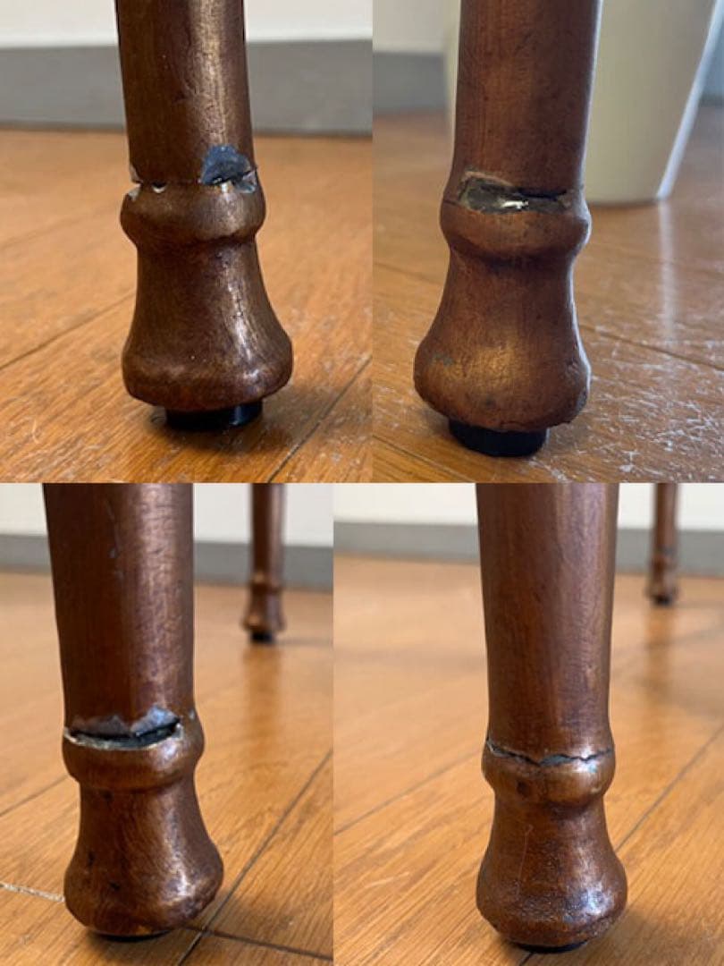 アンティーク調　ガラステーブル　ヴィンテージ　レトロモダン　ヨーロピアン　カフェ